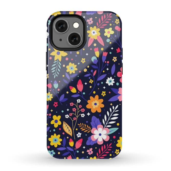 iPhone 12 mini StrongFit Beautifull Flowers with Vibrant Colors by ArtsCase