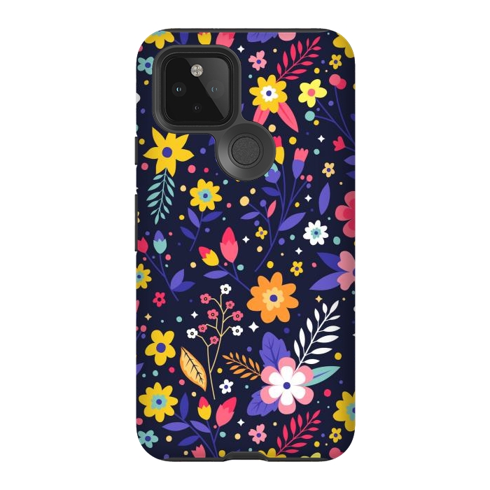 Pixel 5 StrongFit Beautifull Flowers with Vibrant Colors by ArtsCase