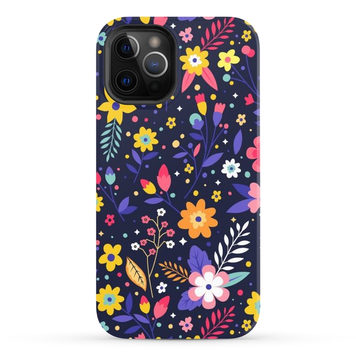 iPhone 12 Pro Max StrongFit Beautifull Flowers with Vibrant Colors by ArtsCase