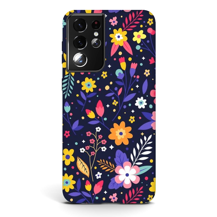 Galaxy S21 ultra StrongFit Beautifull Flowers with Vibrant Colors by ArtsCase