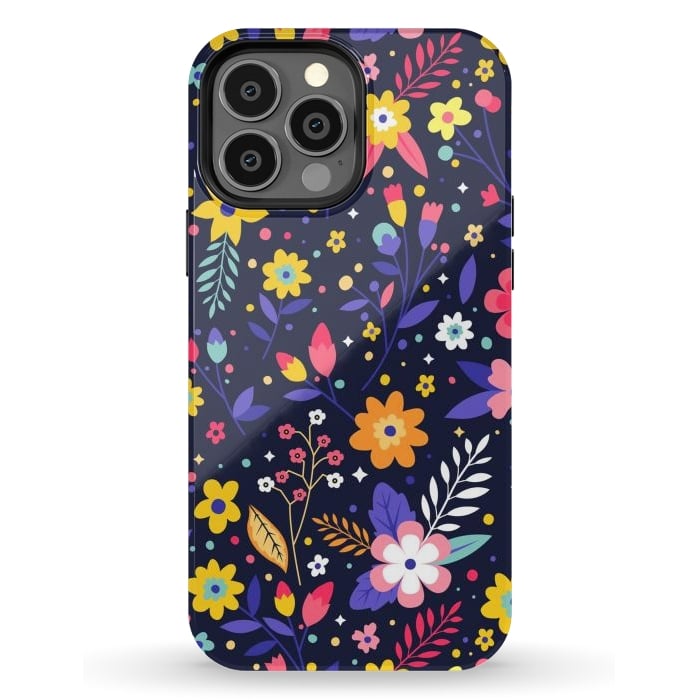 iPhone 13 Pro Max StrongFit Beautifull Flowers with Vibrant Colors by ArtsCase