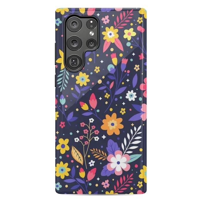 Galaxy S22 Ultra StrongFit Beautifull Flowers with Vibrant Colors by ArtsCase