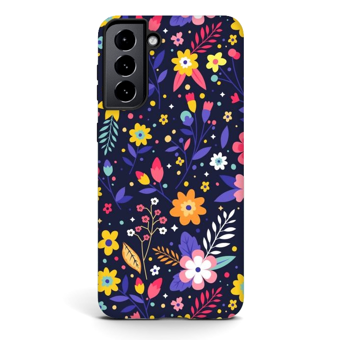 Galaxy S21 plus StrongFit Beautifull Flowers with Vibrant Colors by ArtsCase