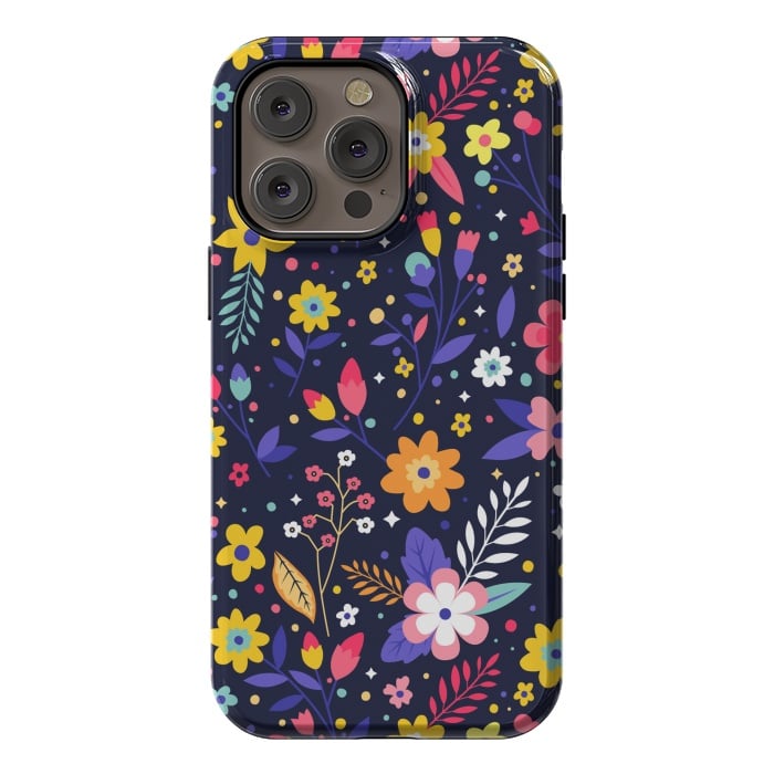 iPhone 14 Pro max StrongFit Beautifull Flowers with Vibrant Colors by ArtsCase