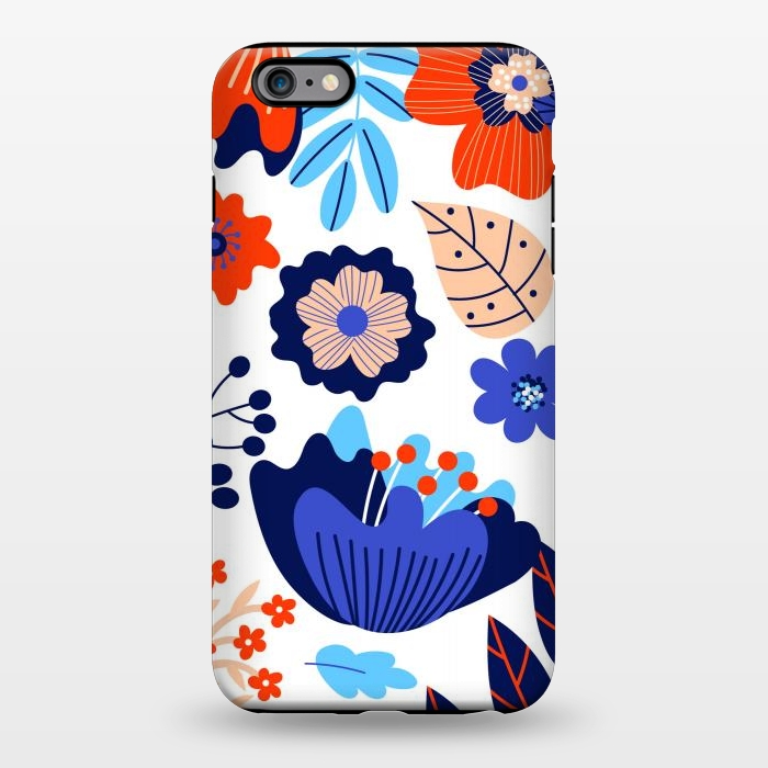 iPhone 6/6s plus StrongFit Blue Flowers by ArtsCase