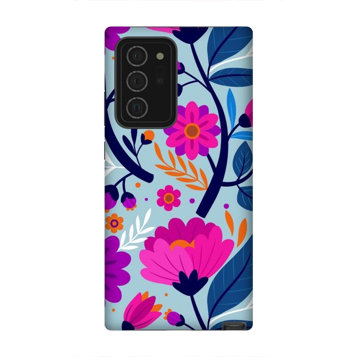 Galaxy Note 20 Ultra StrongFit Colorful Exotic Floral Pattern by ArtsCase