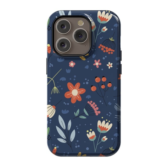 iPhone 14 Pro StrongFit Cute Flowers VIII by ArtsCase
