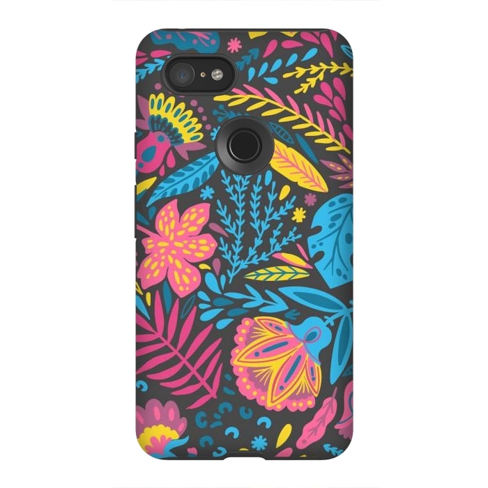 Pixel 3XL StrongFit HAPPY LEAVES by ArtsCase