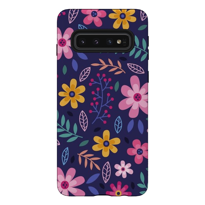 Galaxy S10 StrongFit Pink Flowers for You  by ArtsCase