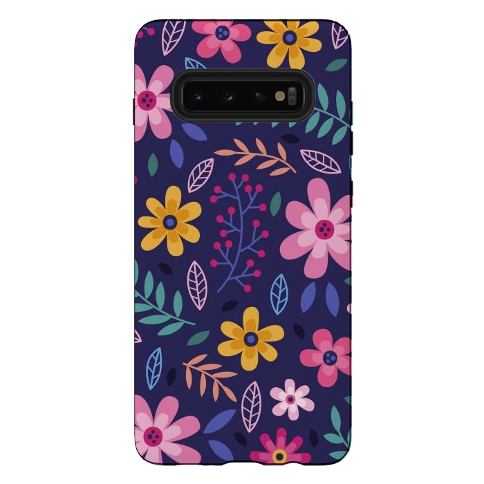 Galaxy S10 plus StrongFit Pink Flowers for You  by ArtsCase
