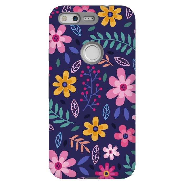 Pixel StrongFit Pink Flowers for You  by ArtsCase