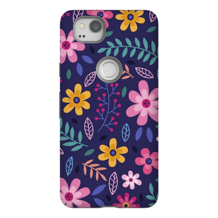 Pixel 2 StrongFit Pink Flowers for You  by ArtsCase