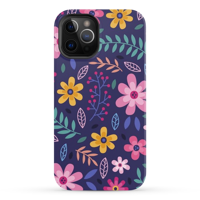 iPhone 12 Pro StrongFit Pink Flowers for You  by ArtsCase