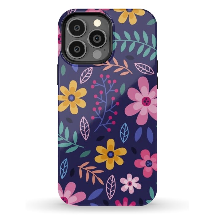 iPhone 13 Pro Max StrongFit Pink Flowers for You  by ArtsCase