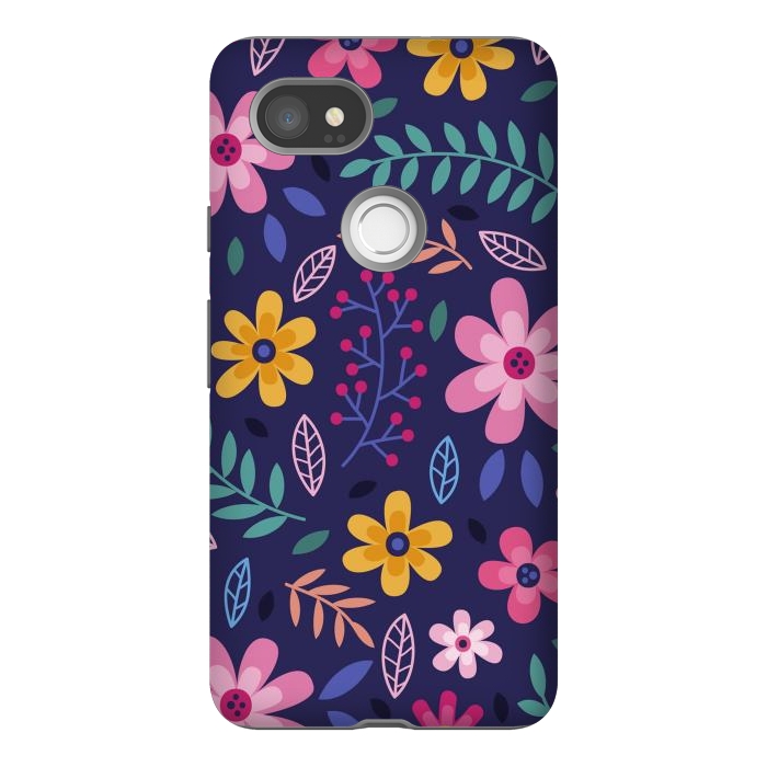 Pixel 2XL StrongFit Pink Flowers for You  by ArtsCase