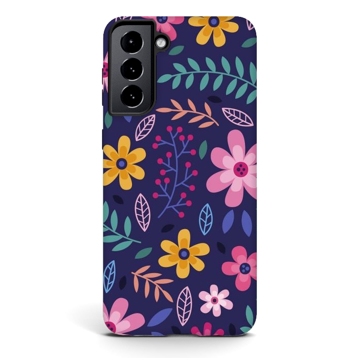 Galaxy S21 StrongFit Pink Flowers for You  by ArtsCase