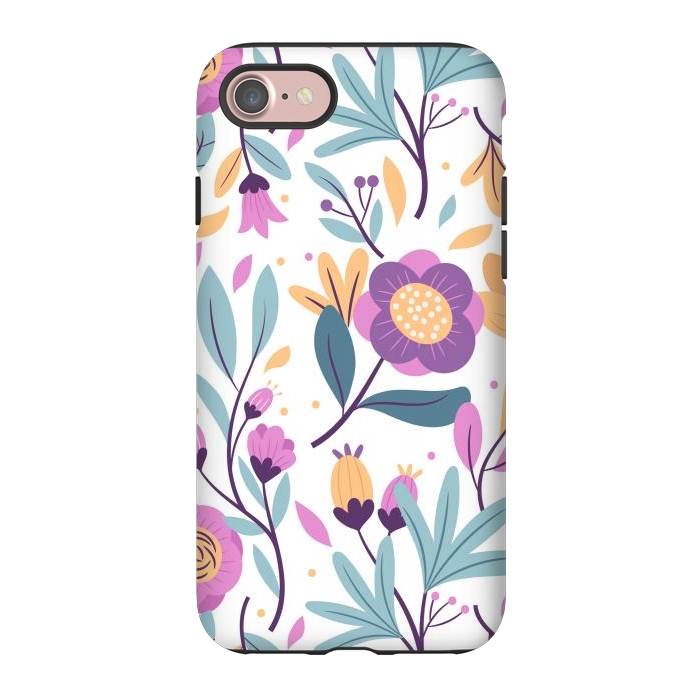 iPhone 7 StrongFit Purple Floral Pattern 0 by ArtsCase