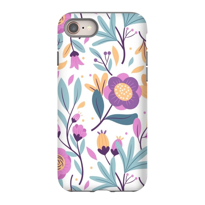iPhone 8 StrongFit Purple Floral Pattern 0 by ArtsCase
