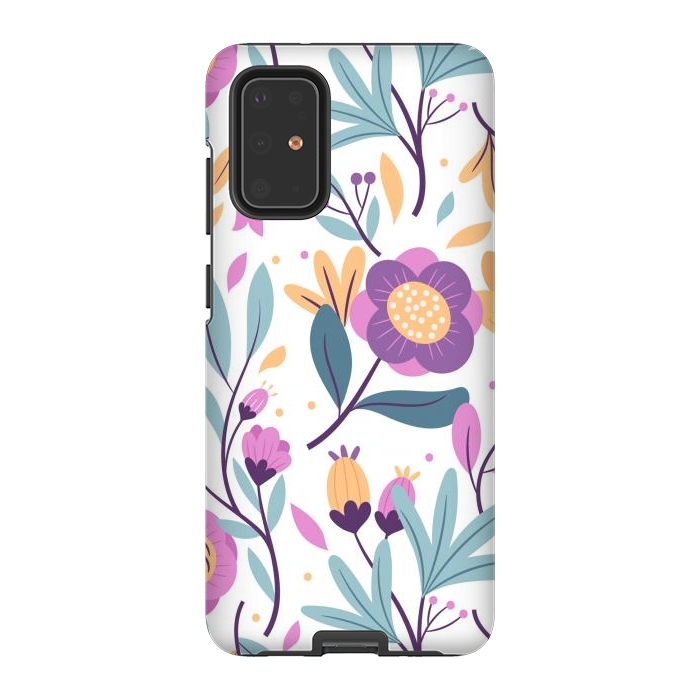 Galaxy S20 Plus StrongFit Purple Floral Pattern 0 by ArtsCase