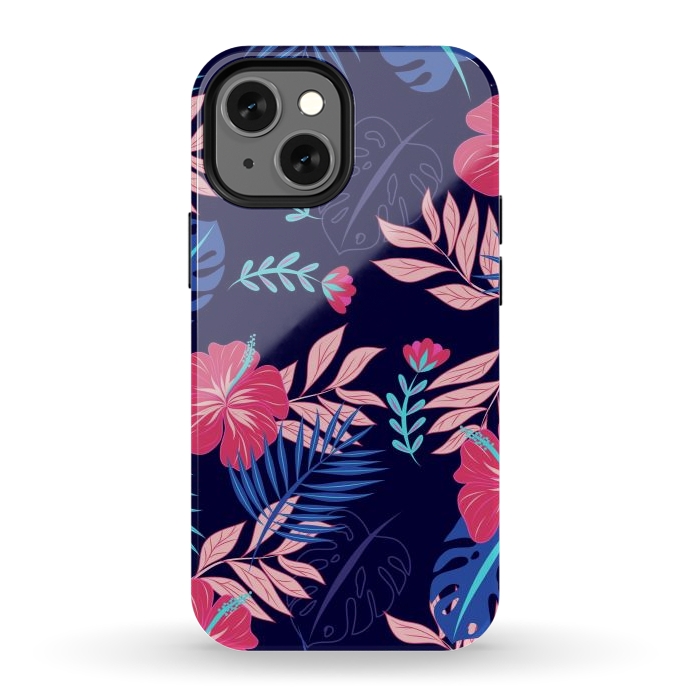 iPhone 12 mini StrongFit VIBRE AND HAPPY LEAVES by ArtsCase