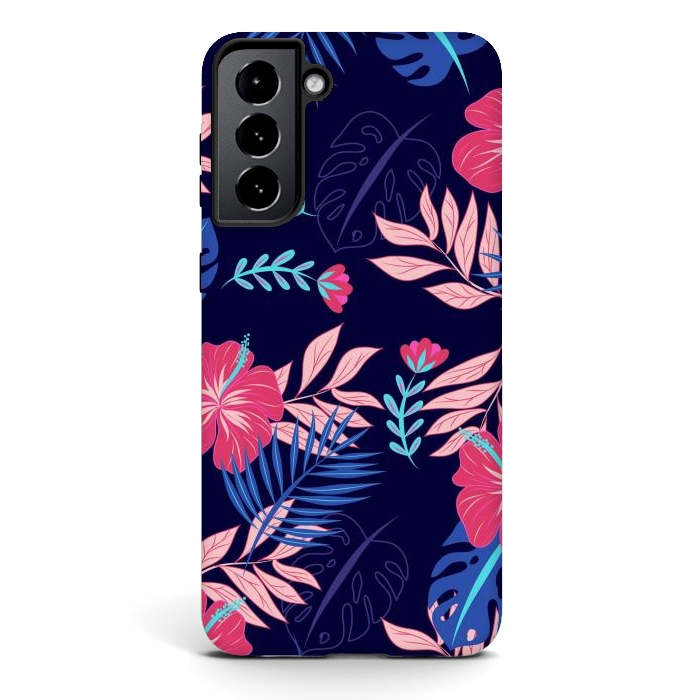 Galaxy S21 plus StrongFit VIBRE AND HAPPY LEAVES by ArtsCase