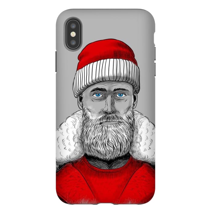 iPhone Xs Max StrongFit Santa Claus Hipster by Alberto