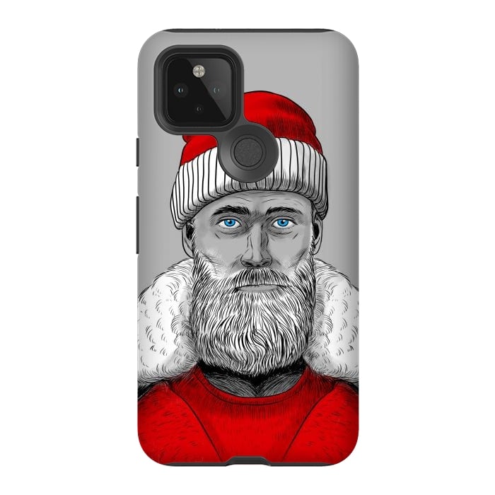 Pixel 5 StrongFit Santa Claus Hipster by Alberto