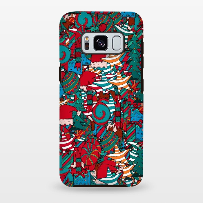 Galaxy S8 plus StrongFit A Christmas pattern by Steve Wade (Swade)