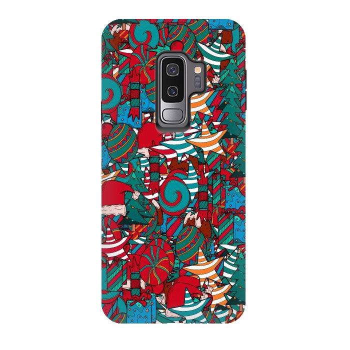 Galaxy S9 plus StrongFit A Christmas pattern by Steve Wade (Swade)