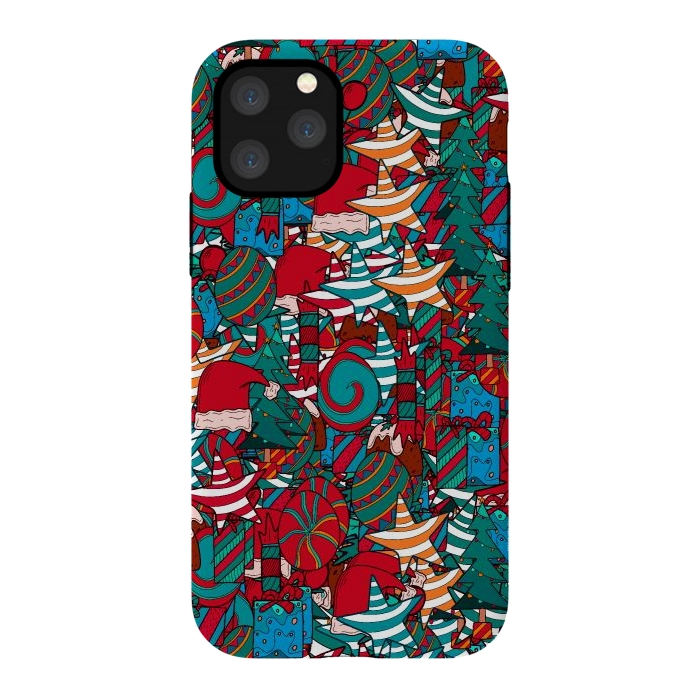iPhone 11 Pro StrongFit A Christmas pattern by Steve Wade (Swade)