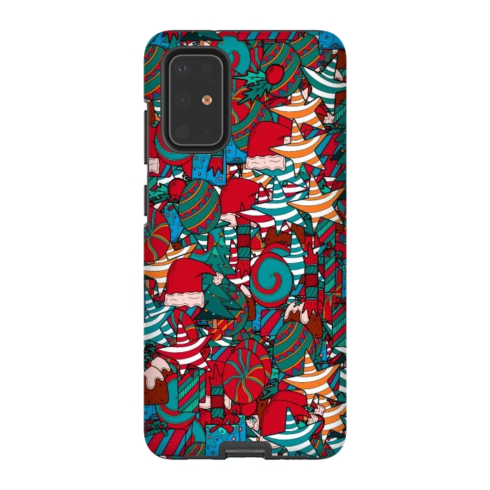 Galaxy S20 Plus StrongFit A Christmas pattern by Steve Wade (Swade)