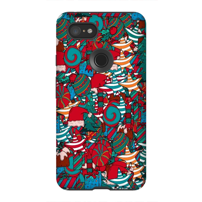 Pixel 3XL StrongFit A Christmas pattern by Steve Wade (Swade)