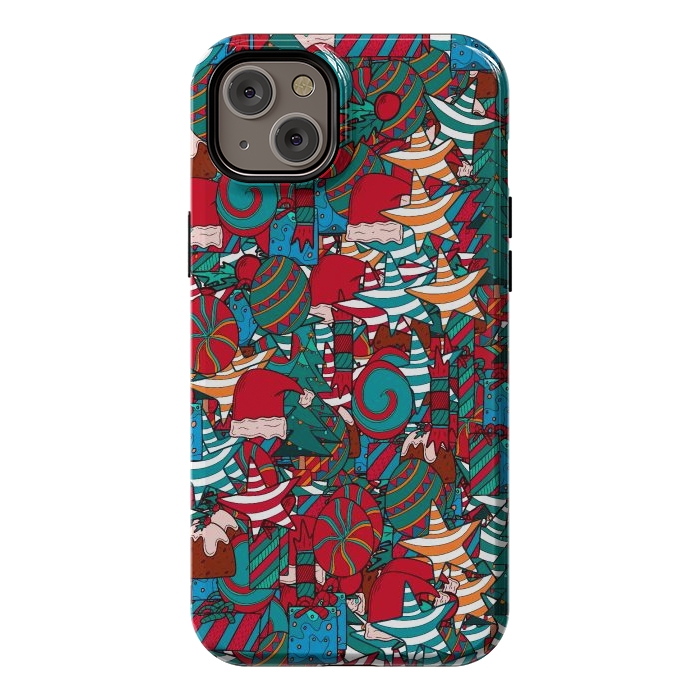 iPhone 14 Plus StrongFit A Christmas pattern by Steve Wade (Swade)