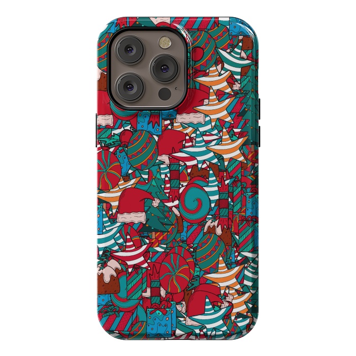 iPhone 14 Pro max StrongFit A Christmas pattern by Steve Wade (Swade)