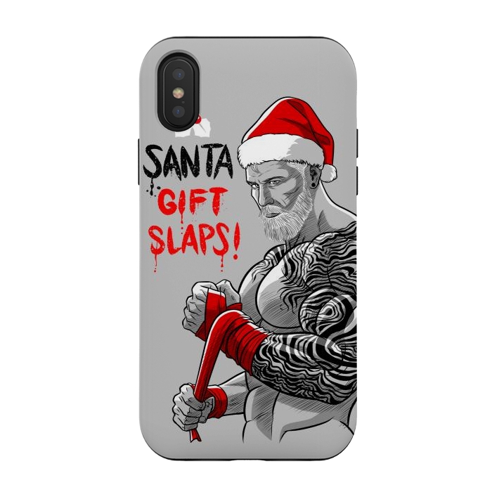 iPhone Xs / X StrongFit Santa gift slaps by Alberto