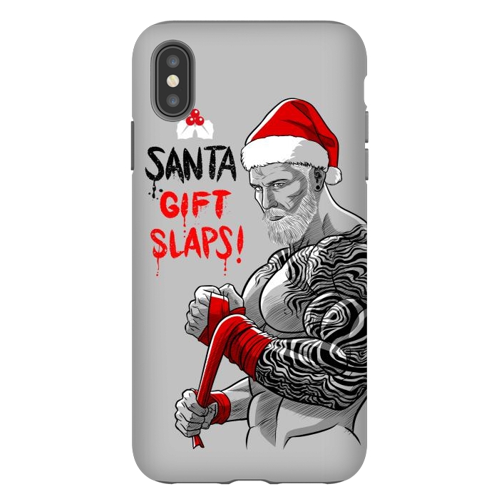 iPhone Xs Max StrongFit Santa gift slaps by Alberto