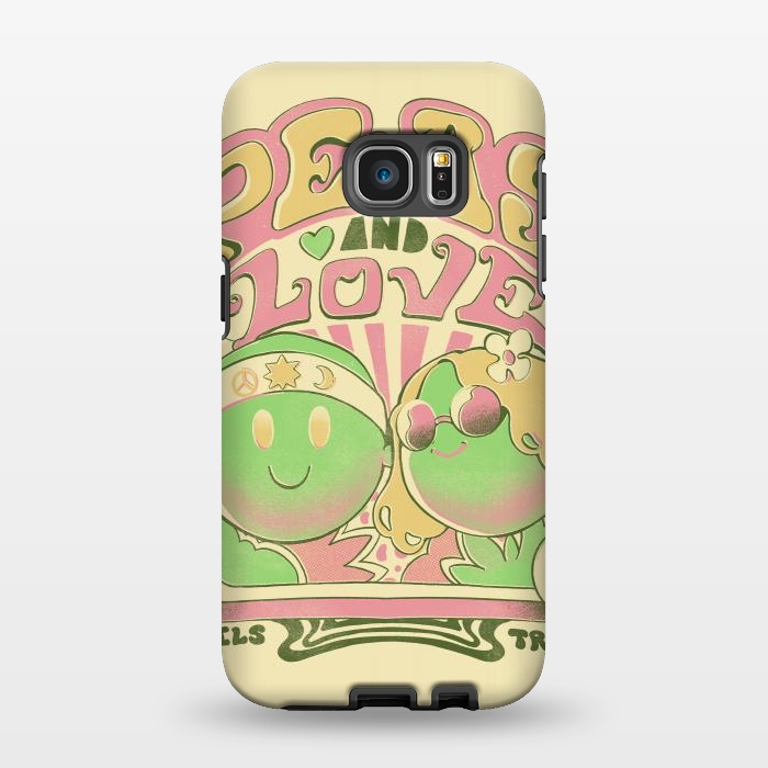 Galaxy S7 EDGE StrongFit Peas and Love by Ilustrata