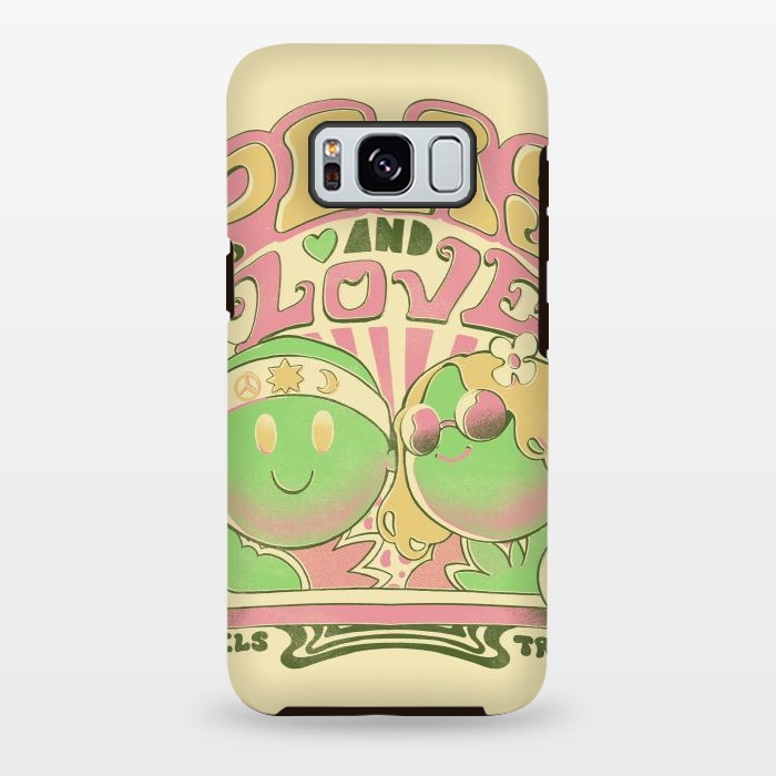 Galaxy S8 plus StrongFit Peas and Love by Ilustrata