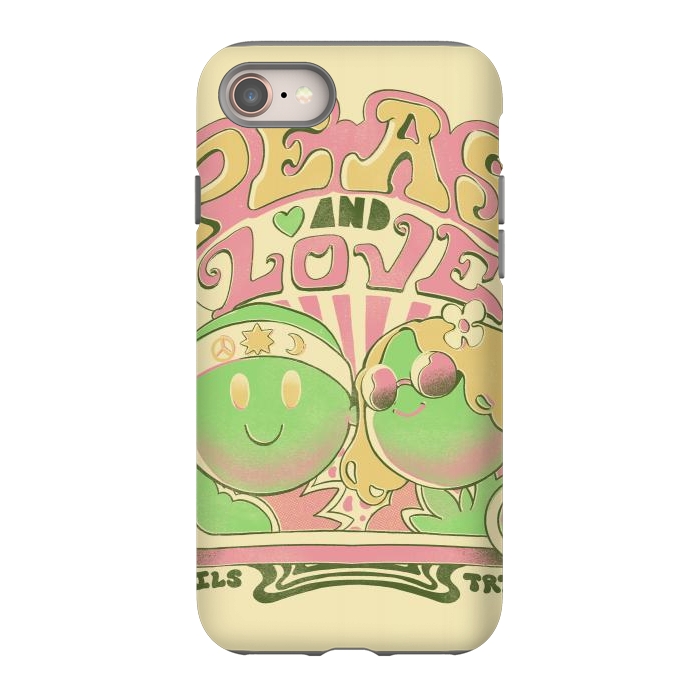 iPhone 8 StrongFit Peas and Love by Ilustrata