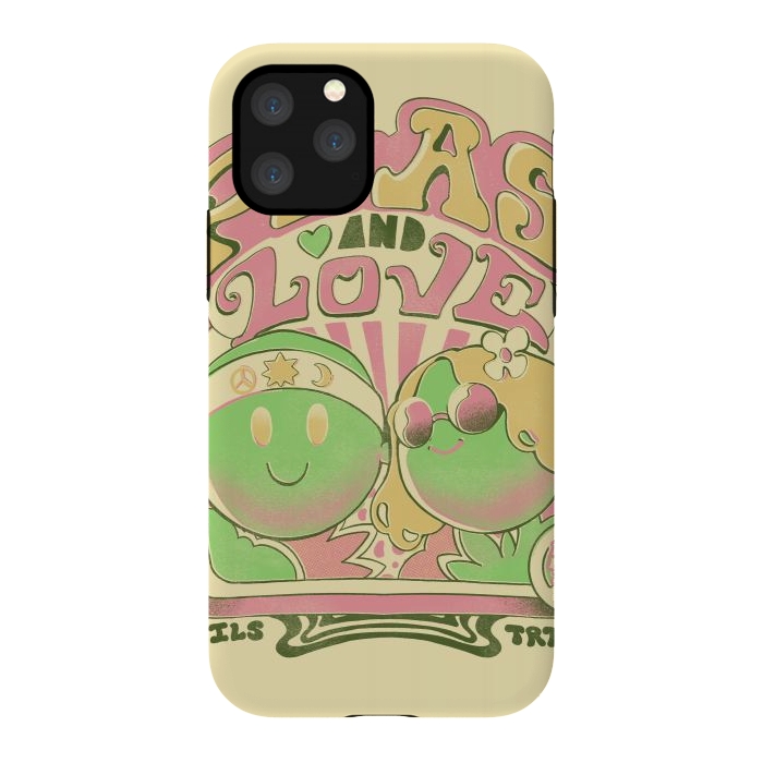 iPhone 11 Pro StrongFit Peas and Love by Ilustrata