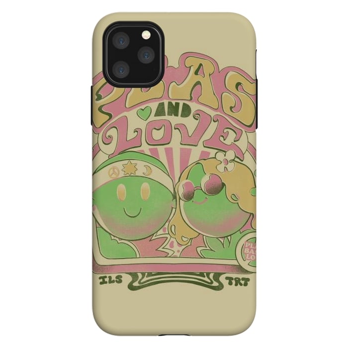 iPhone 11 Pro Max StrongFit Peas and Love by Ilustrata
