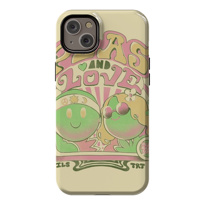 iPhone 14 Plus StrongFit Peas and Love by Ilustrata