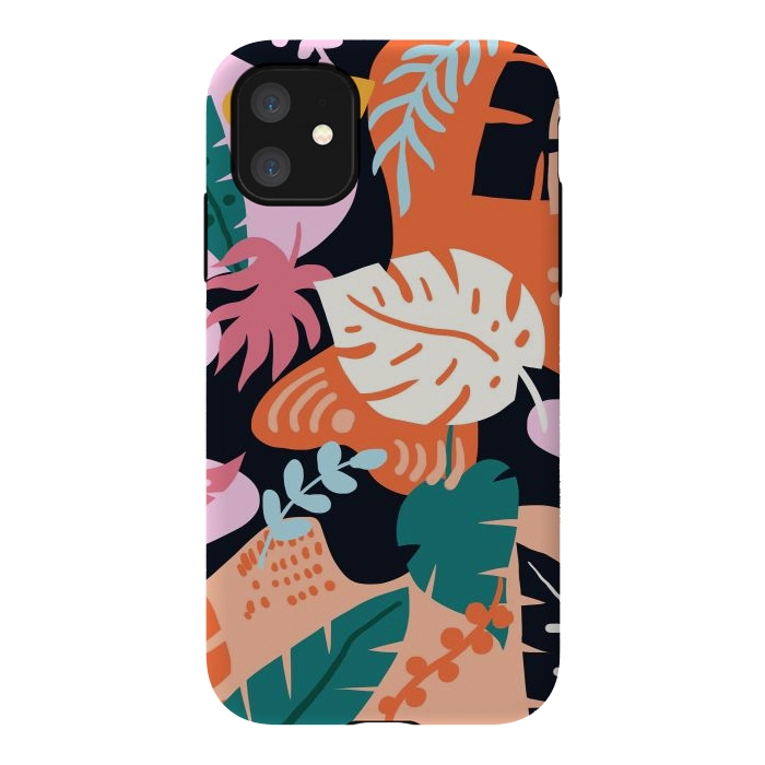 iPhone 11 StrongFit Monstera Garden by Uma Prabhakar Gokhale