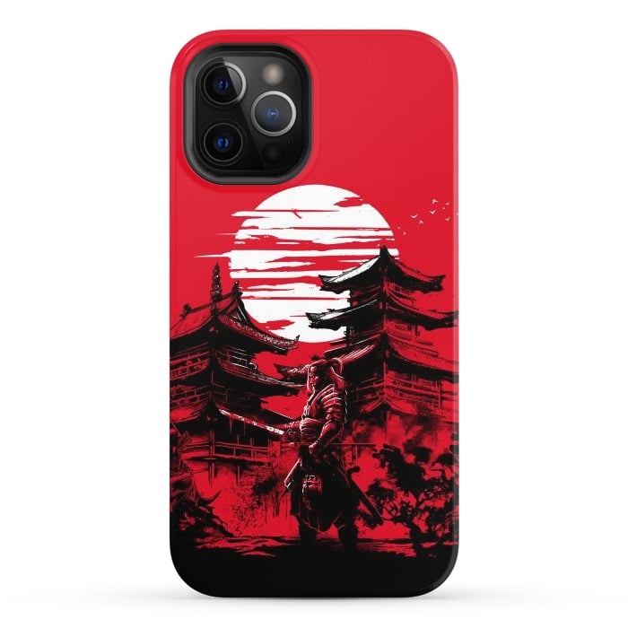 iPhone 12 Pro StrongFit Samurai warrior in feudal Japan by Alberto