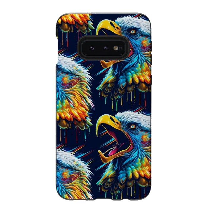 Galaxy S10e StrongFit Eagle cry by Alberto