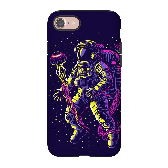 iPhone 7 StrongFit Astronaut with galactic jellyfish by Alberto