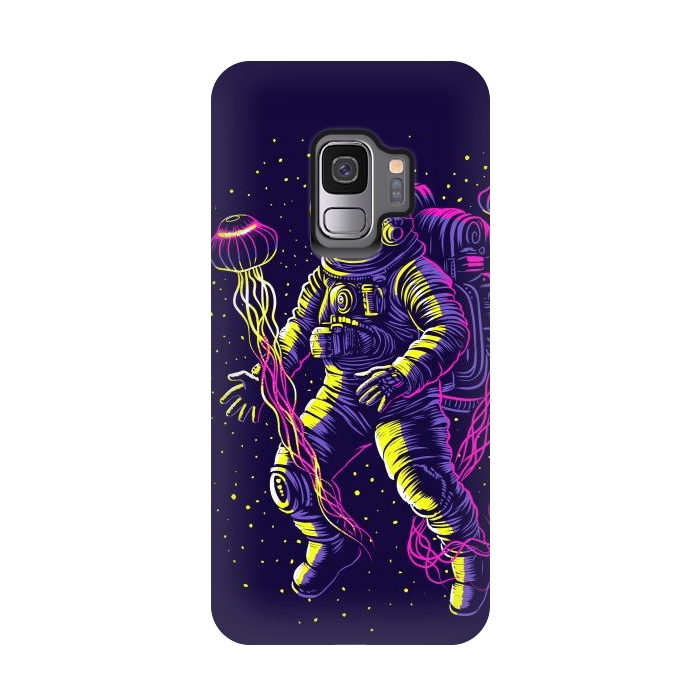 Galaxy S9 StrongFit Astronaut with galactic jellyfish by Alberto