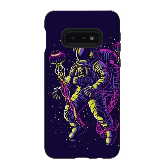 Galaxy S10e StrongFit Astronaut with galactic jellyfish by Alberto