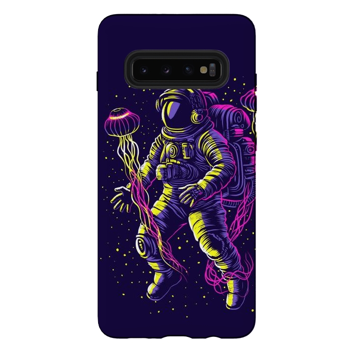 Galaxy S10 plus StrongFit Astronaut with galactic jellyfish by Alberto
