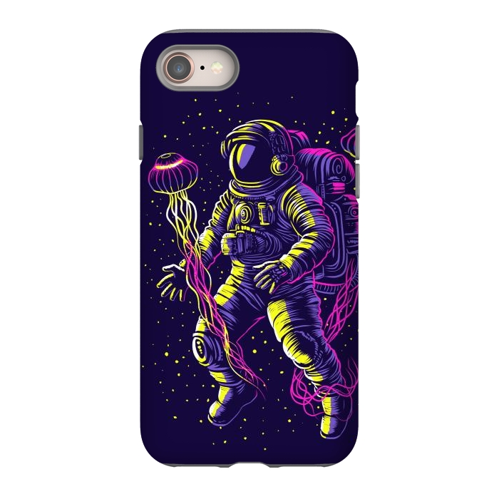 iPhone SE StrongFit Astronaut with galactic jellyfish by Alberto